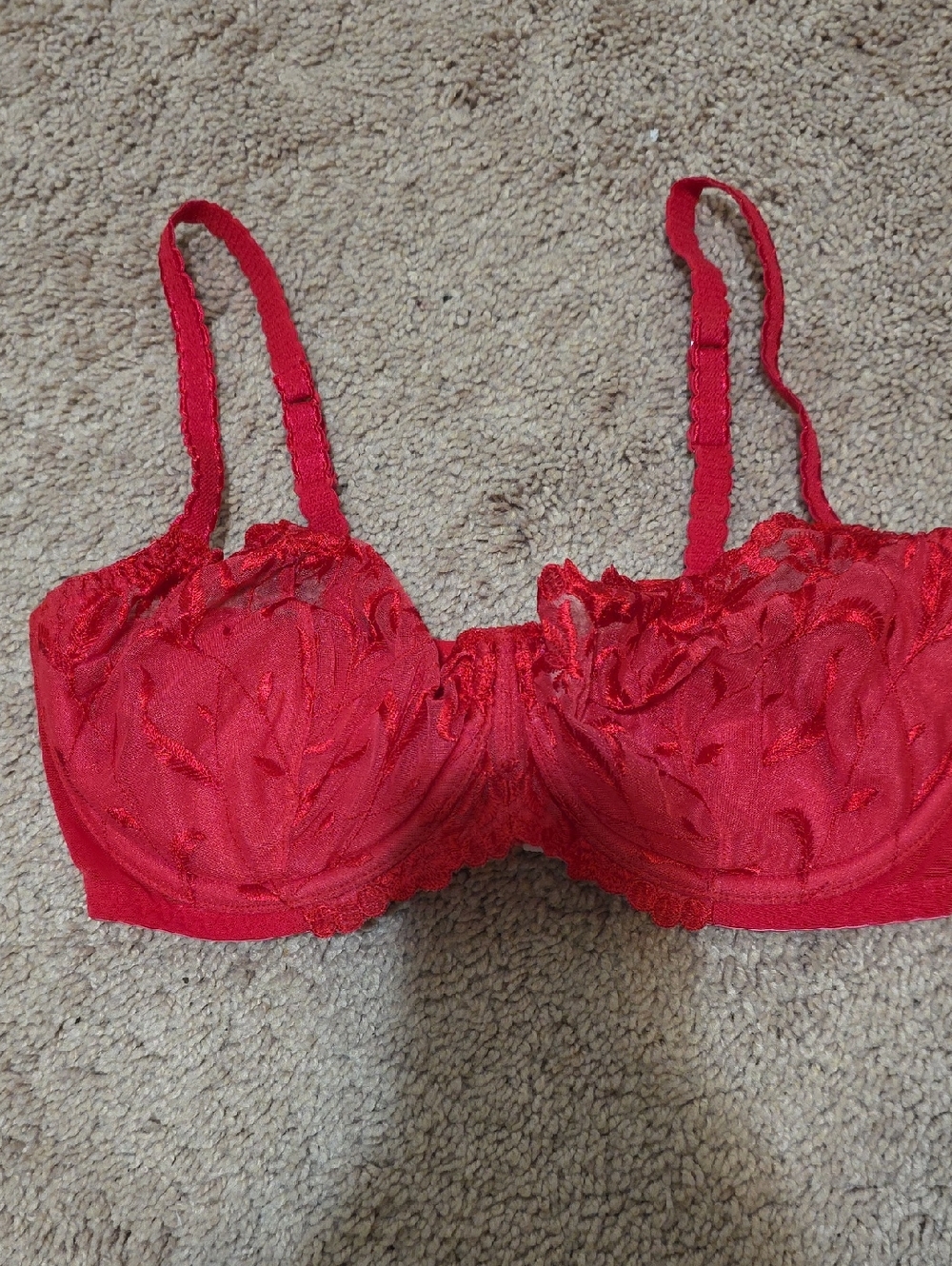 Red Lace Underwire Bra - Women Intimates & Sleepwear
